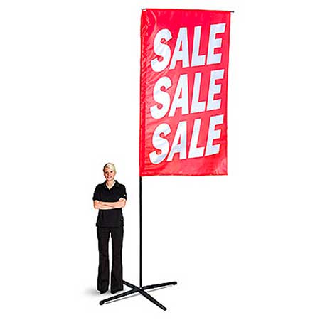 FlagStand finns med 2, 3, 4 eller 5 meter höjd.