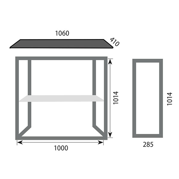 Light Frame Counter mått