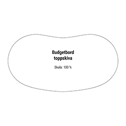 Budgetbord toppskiva originalmall.