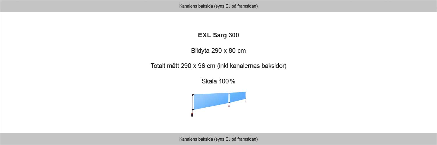 EXL Sarg 300 originalmallar