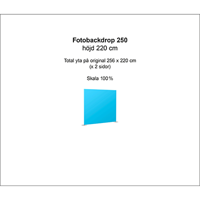 Fotovägg 250 x 220 cm originalmall.