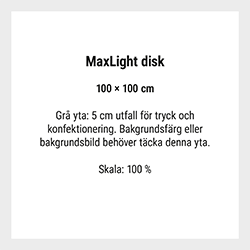 MaxLight disk 100 x 100 cm originalmall.