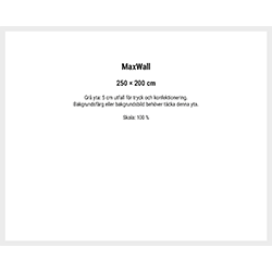 MaxWall 250 x 200 cm originalmall