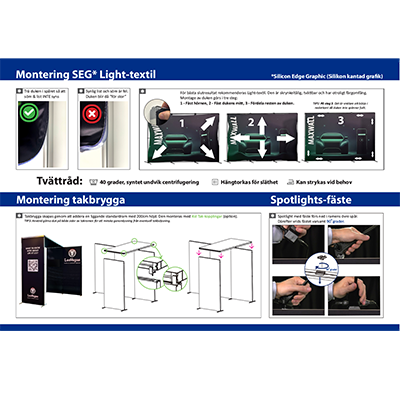MaxWall och MaxLight monteringsinstruktion sida 2.