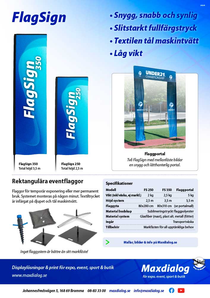 FlagSign produktblad